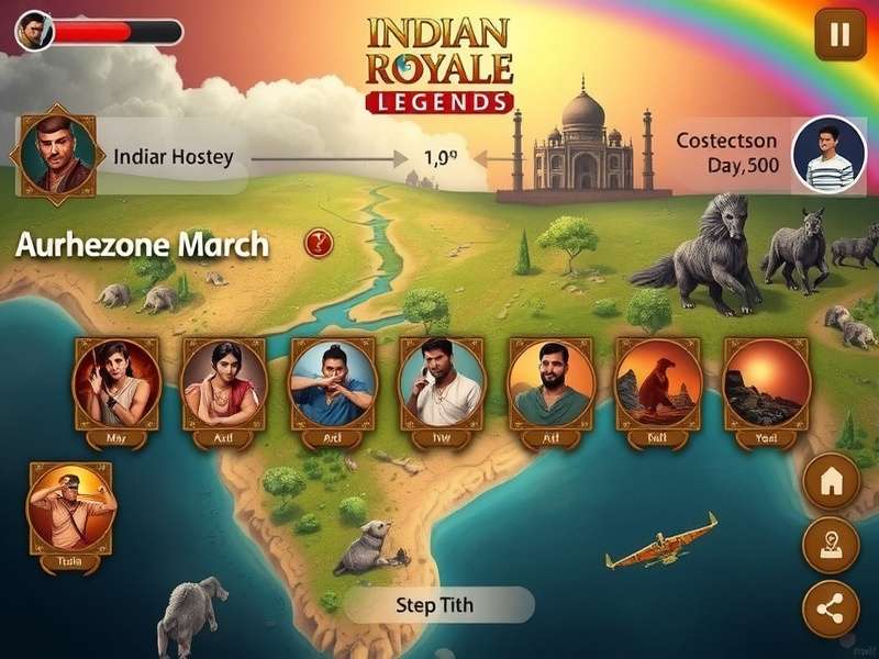 Indian Royale Legends character selection screen