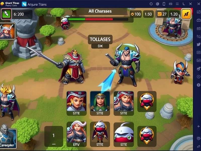 Anjuna Titans strategy guide showing battle formations and ability rotations