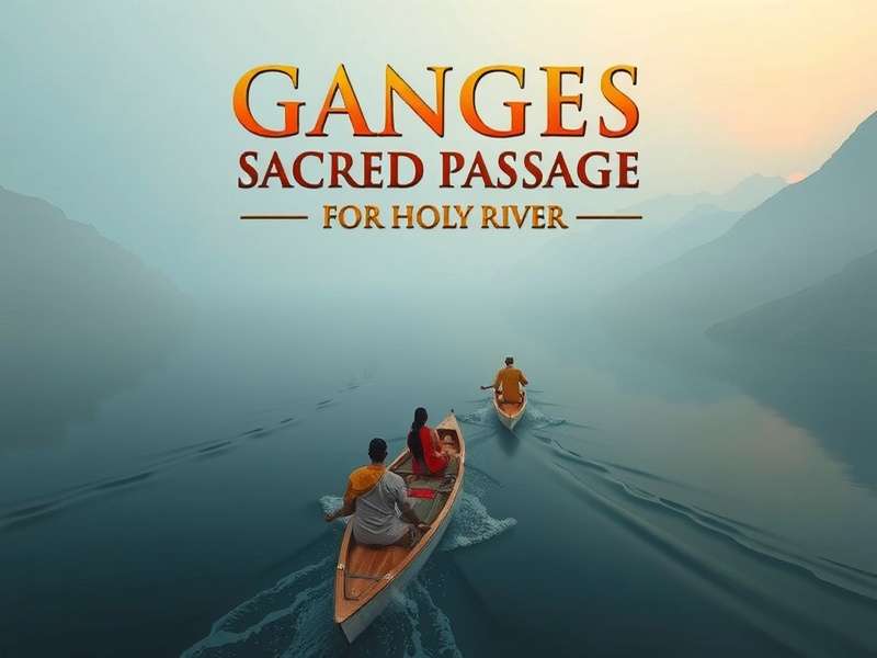 Ganges Sacred Passage game cover art showing spiritual journey along holy river
