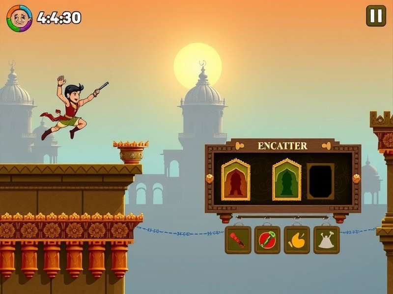 Indian Jump Legend level showcasing Indian architectural elements
