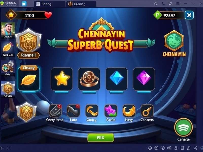 Chennaiyin Superb Quest Resource Management Interface