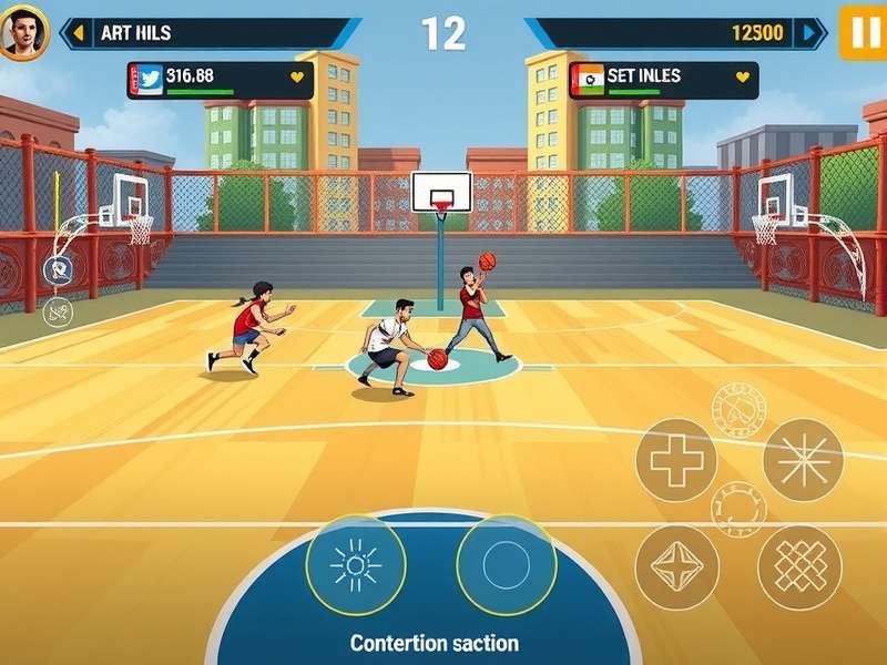 Hoop Heroes India control layout and interface