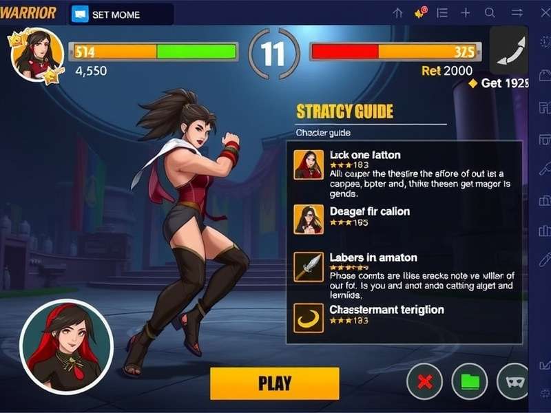 Instant Impact Warrior gameplay screenshot showing character combat