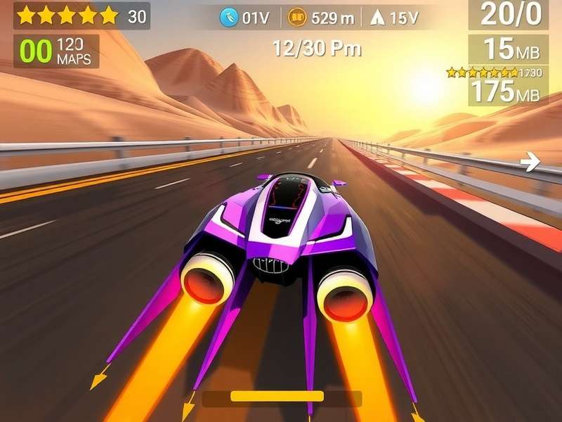 Siwan Velocity Master gameplay screenshot showing intense racing action