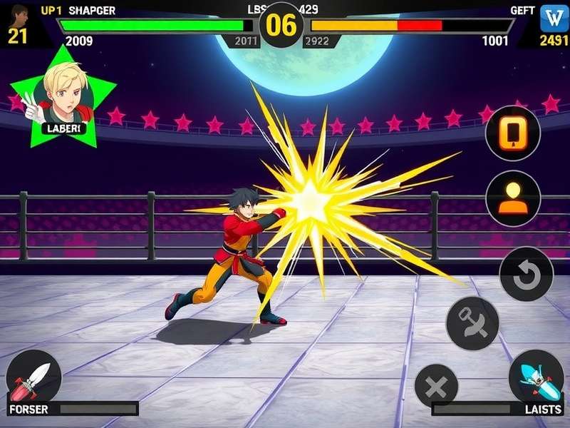 Rising Star Combat gameplay screenshot showing character selection