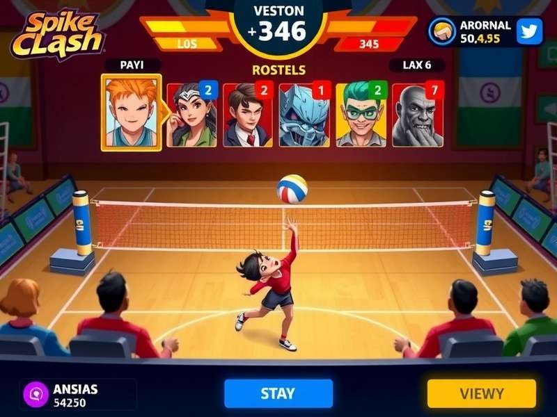 Spike Clash India tournament gameplay with spectator view