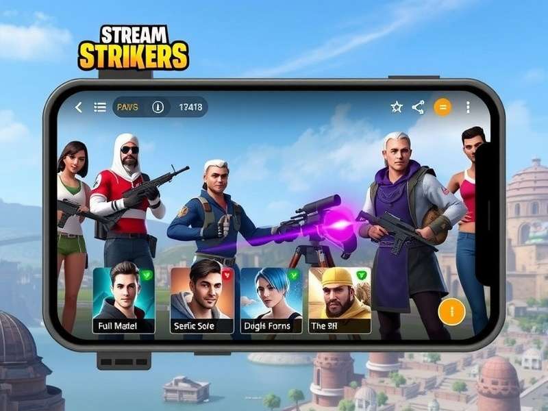 Stream Strikers India gameplay interface showing streaming features