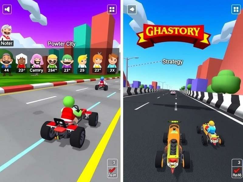 Quick Quest Racer character roster showing diverse drivers