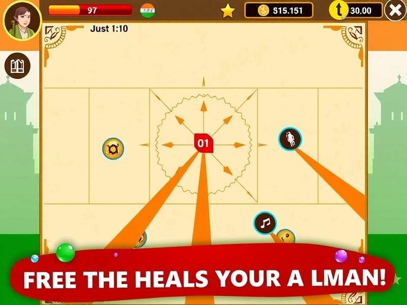 Rapid Move India gameplay screenshot showing game board and interface