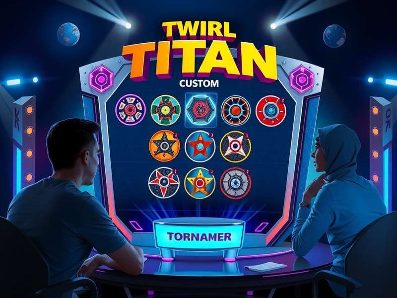 Twirl Titan customization screen showing various spinner designs