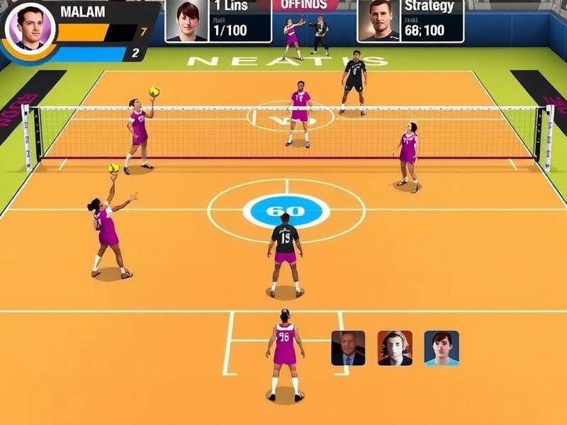 Royals Volley Prodigy strategy diagram showing offensive formations