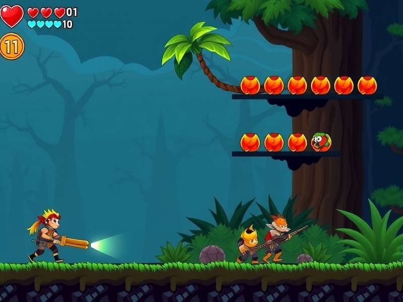 Jungle Anise Run Warrior gameplay screenshot