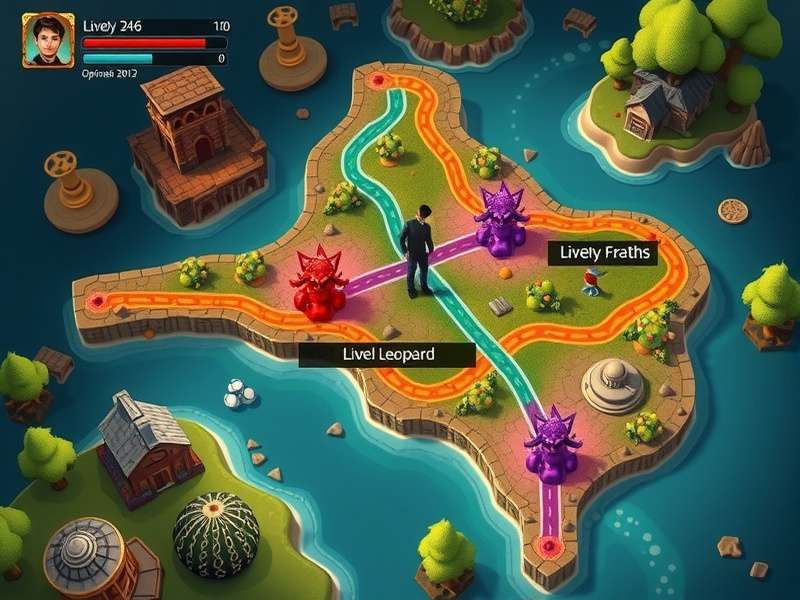 Lively Leopard strategy map showing optimal paths