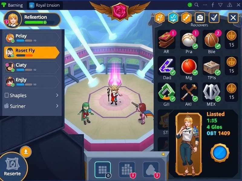 Rose Chai Royal Champion resource management screen