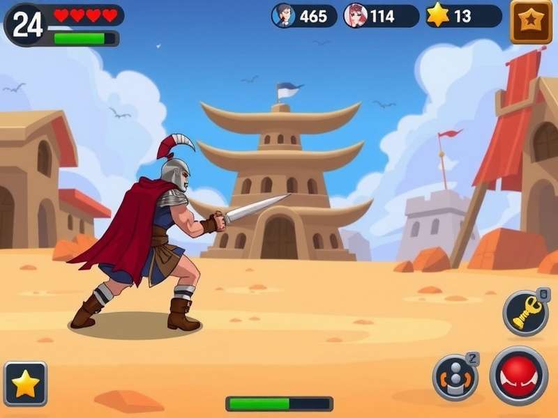 Spike Gladiators IN gameplay screenshot showing character action