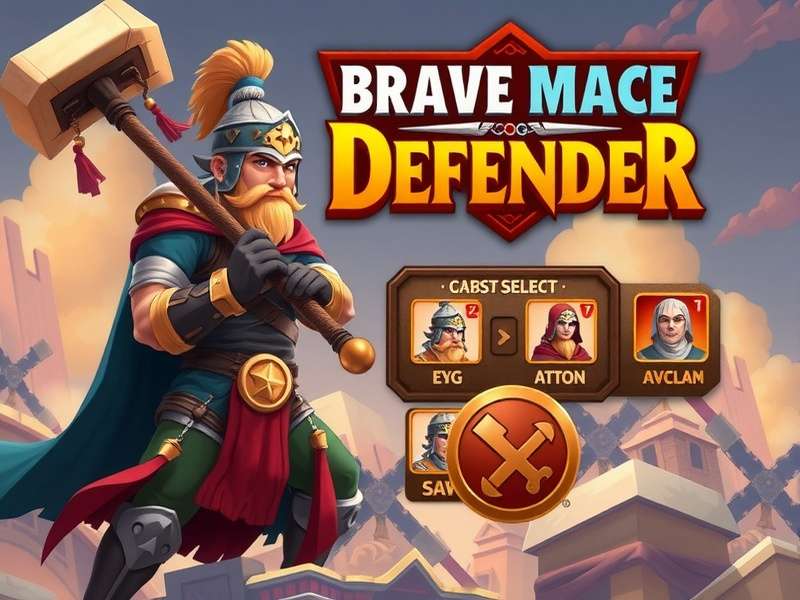 Brave Mace Defender character selection screen