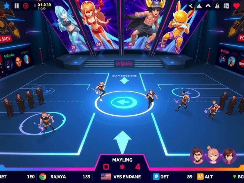 Splash Stars India gameplay interface showing character selection and battle arena