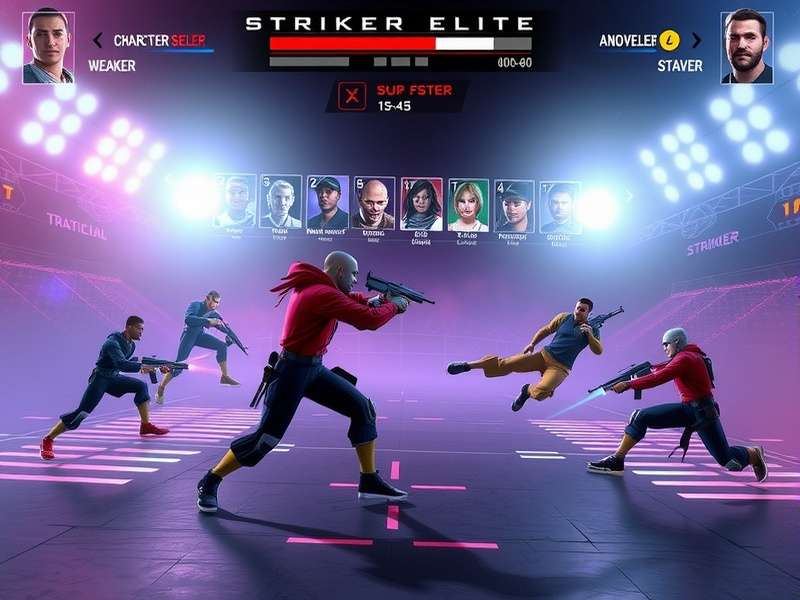 Striker Elite character selection screen