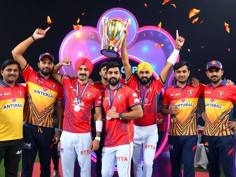 Punjab Panthers CPL team celebration after victory