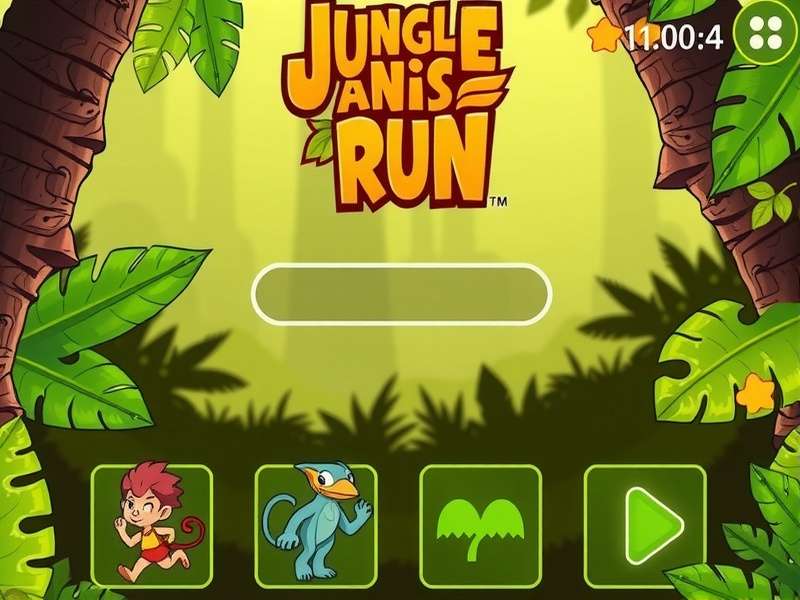 Jungle Anise Run gameplay screenshot showing character running through jungle