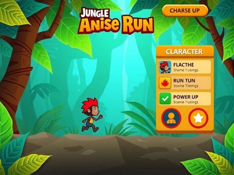Jungle Anise Run character selection screen