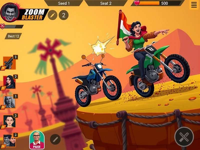 Indian Zoom Blaster development team working on game design