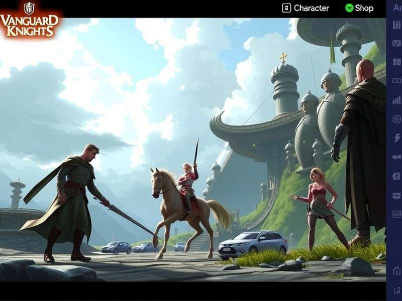 Vanguard Knights Divine Combat character selection screen