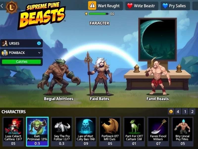 Supreme Pune Beasts battle interface showing special abilities