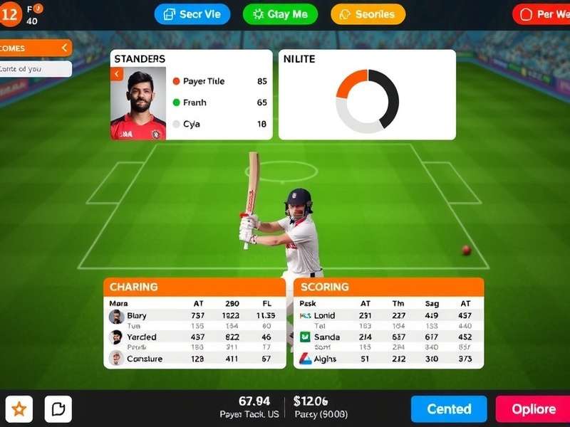 Fantasy T20 Showdown gameplay interface