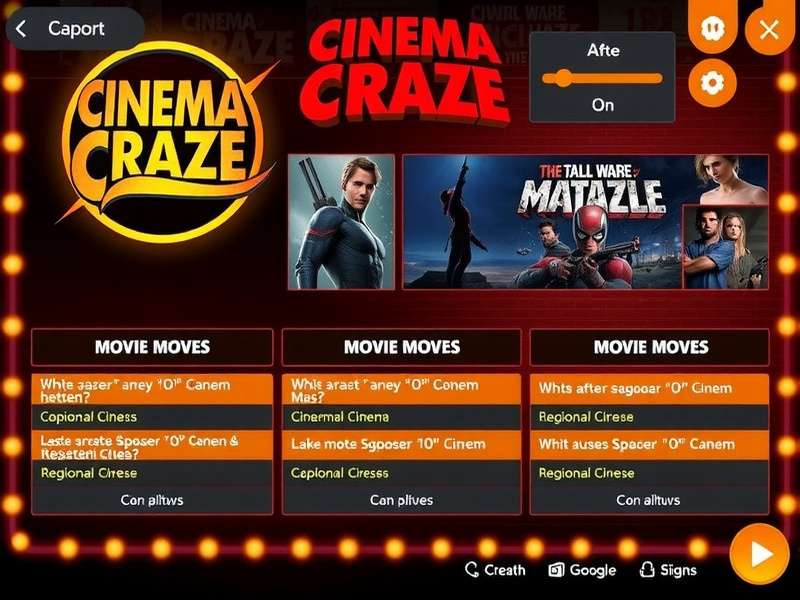 Regional cinema representation in Cinema Craze