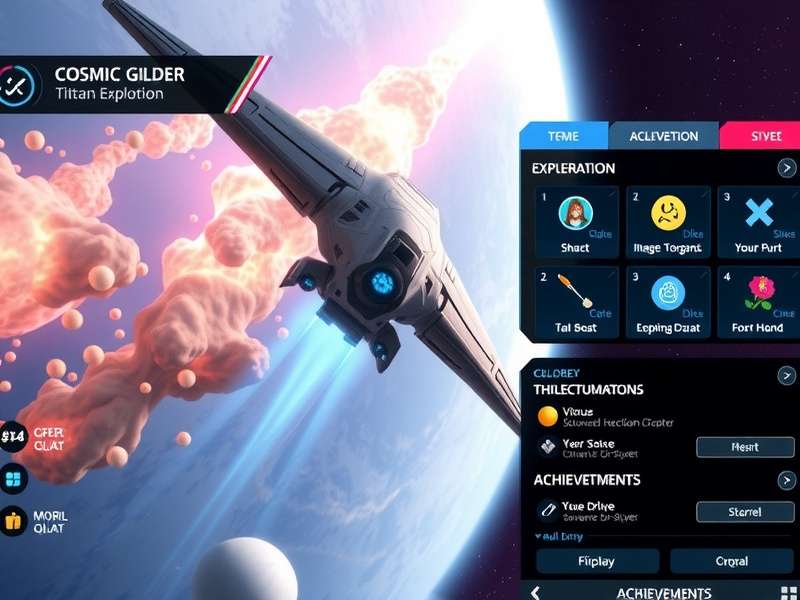 Cosmic Glider Titan community event showcasing player engagement