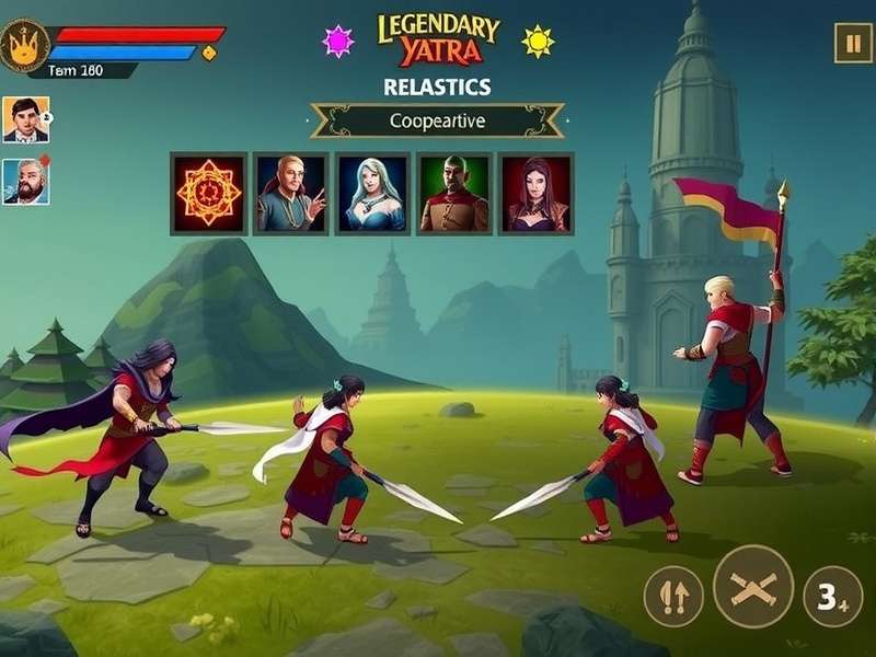 Legendary Yatra Coop Challenge gameplay screenshot showing cooperative mechanics