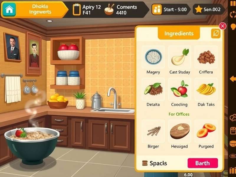 Dhokla Discovery ingredient selection screen