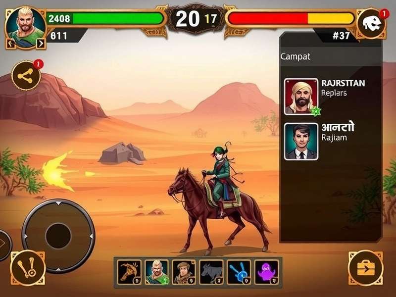 Character selection screen in Rajasthan Rajah S Rage