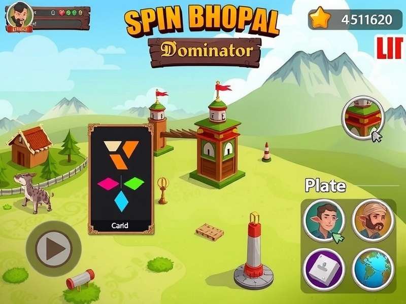 Spin Bhopal Dominator features showcase with multiple game elements