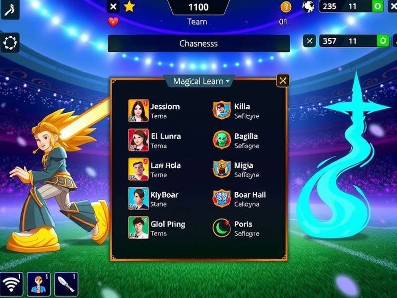 Magia Champions League champion roster display