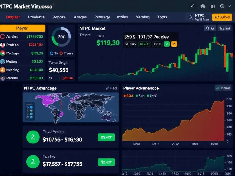 Advanced trading strategies visualization in NTPC Market Virtuoso
