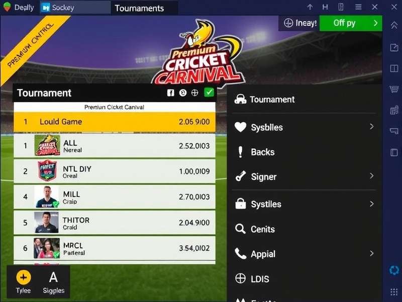 Premium Cricket Carnival Gameplay Controls