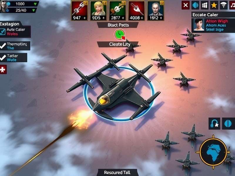 Ahom Aces Steel Siege gameplay screenshot showing strategic battle