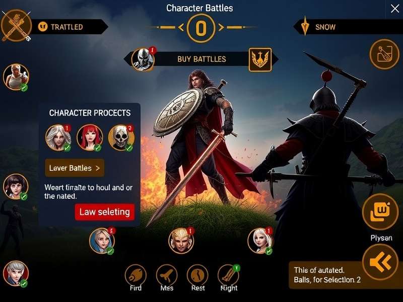 Vigor Titan Legacy character selection screen
