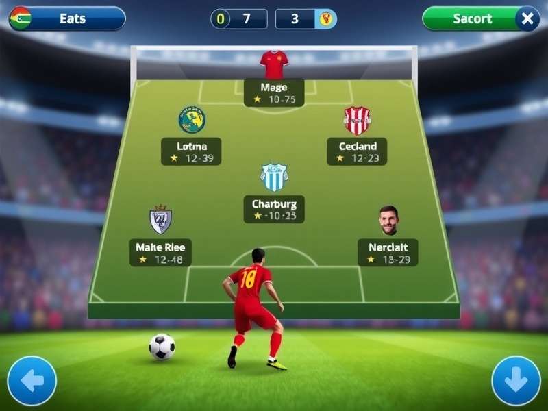 Premier League Star team management interface