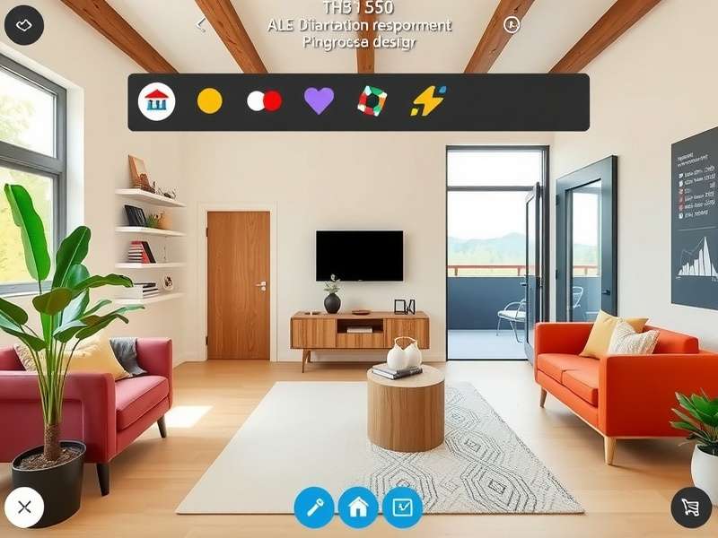 Advanced Scandinavian Home Improvement design showing coordinated color scheme