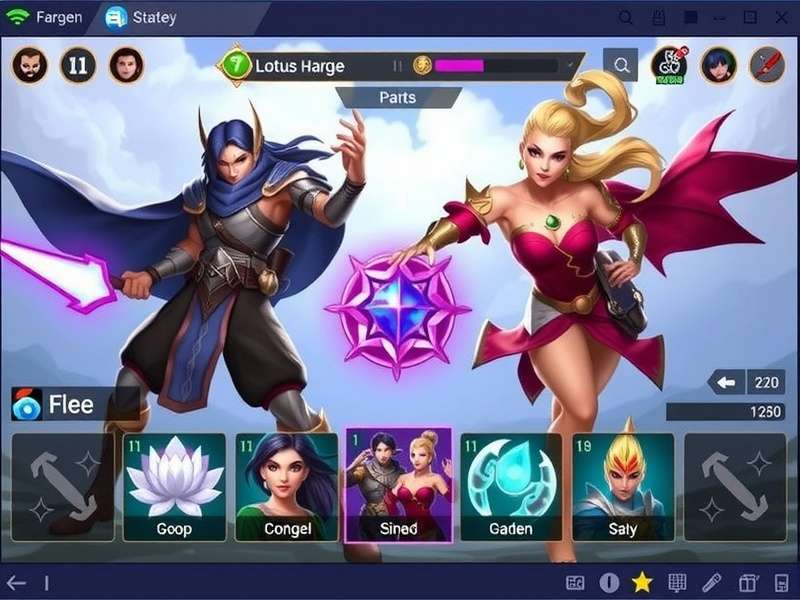 Lotus Valor Legends strategy guide showing team composition and battle formation