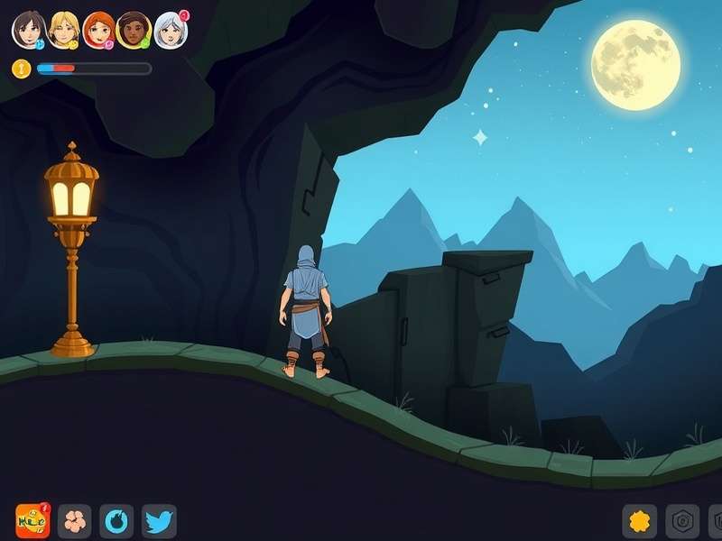 Mystic Taj Quest gameplay screenshot showing character exploration