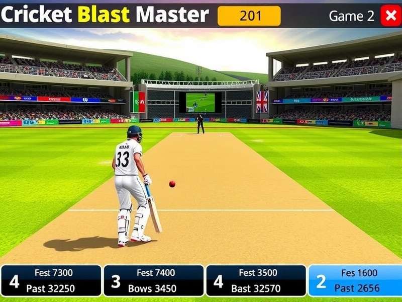 Cricket Blast Master Bowling Interface