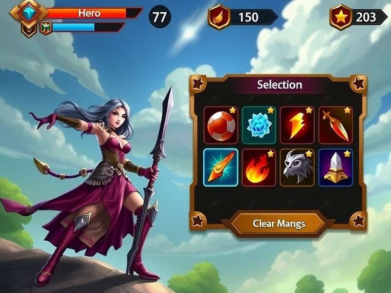 Archero Warrior Glory hero selection screen