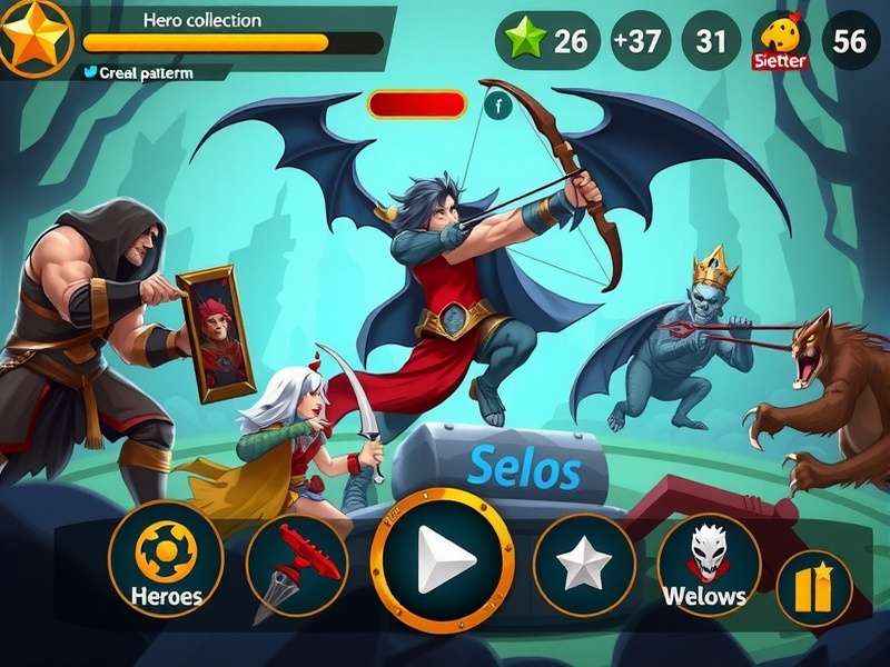Archero Legends Rise gameplay screenshot showing hero battling monsters