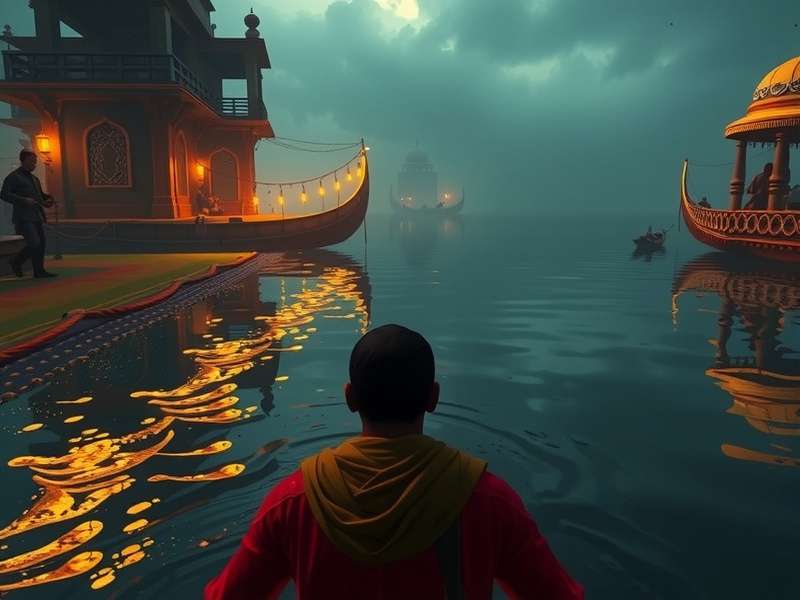 Divine Ganges Pilgrim character interaction scene