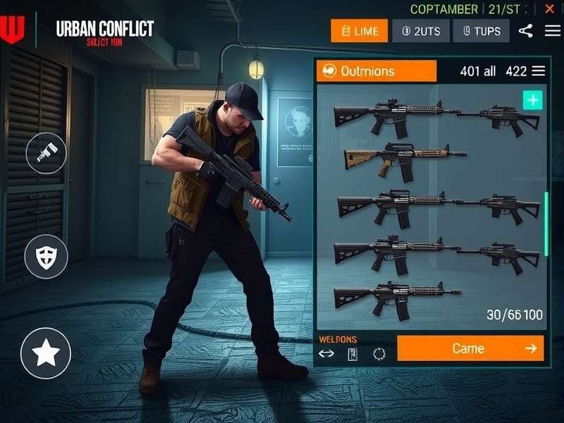 Urban Conflict character selection screen