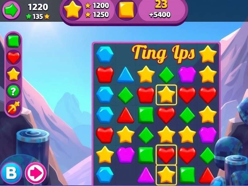 Colva Power Crush gameplay screenshot showing colorful puzzle pieces